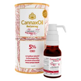 CannaxOil® Red 500 mg CBD, 10 ml - olejek konopny z kannabinoidami