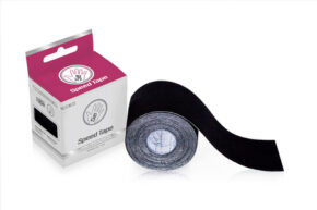 Taśma kinezjologiczna Speed Economic - bawełniana w kolorze czarnym