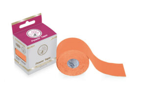 Taśma kinezjologiczna Power Premium - bawełniana w kolorze pomarańczowym
